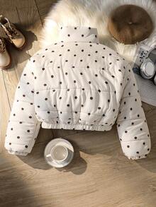 Tween Girl Winter Casual Reversible Jacket - Beige - View 2