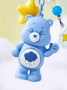 SHEIN X Care Bears علاقة حقيبة كرتونية إبداعية، سلسلة مفاتيح، هدية - الأزرق - مشاهدة 2