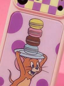 ShellaStory TOM & JERRY X SHEIN A Stylish, High-End Printed Pattern Protective Phone Case Design, Perfect For IPhone – A Cute, Fashionable, And Sophisticated Phone Case. - Multicolor - View 3