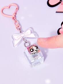 THE POWERPUFF GIRLS X Joivida 可愛卡通鋅合金吊飾，適用於鍵盤、包包、紀念品與收藏品，適合作為禮物，也適用於錢包與書包 - 彩色 - 查看 3