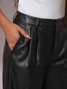Avantive Celana Panjang Longgar Warna Polos untuk Wanita, Cocok untuk Beraktivitas di Luar Rumah - Hitam - View 4