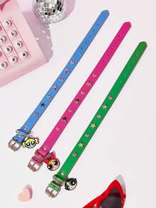 THE POWERPUFF GIRLS X PETSIN Adjustable Cute Pendant Collar For Pets - Multicolor - View 9