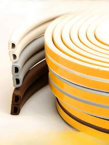 Self Adhesive Door Window Weather Stripping Foam Seal Tape Draft Stopper Soundproof Noise Reduction Windproof Thermal Insulation Flexible Easy Cut Durable Multipurpose Gap Filler All - Multicolor - View 9