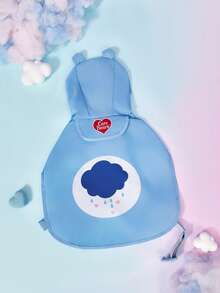 Care Bears X PETSIN Jas Hujan Hewan Peliharaan Berkerudung Lucu dengan Motif Awan - Baby Blue - View 2