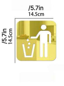 Child-Friendly Garbage Reminder Acrylic Wall Stickers. Simple Self-Adhesive Installation, Suitable For Kindergarten Classroom And Store Wall Decoration, Great For Preschool Early Education. - one size fits all - View 10