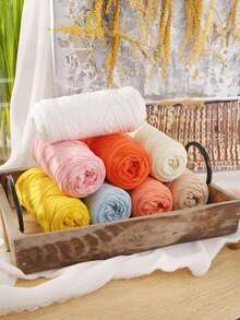 1 Pack Premium High Elastic Woven Rag Yarn, Stretchy Crochet Thread For Handmade Weaving Bags, Baskets, Carpets, Shoes, Home Decor, DIY Crafts, Multiple Vibrant Colors, Ideal For Knitters And Craft Lovers - Multicolor - View 5