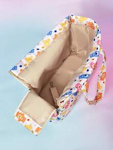 Care Bears X PETSIN Large Zipper Tote Bag, Spacious Travel & Weekender Carryall - Multicolor - View 6