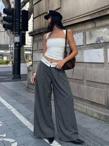 Coolane Women's Autumn Vintage Streetwear 90s Casual Hippie Street Style Loose Grey Banana Harem Pants,Dress Pants - Dark Grey - View 6