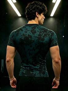 Gym Rark 男士紮染插肩袖短袖休閒健身運動T恤 - 彩色 - 查看 2
