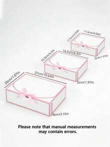 10 Pcs Set Bride Bridesmaid Proposal Gift Box Covered Paper For Wedding Baby Shower Birthday Bachelorette Party Favor Must Have Packaging Supply - Pink - View 3