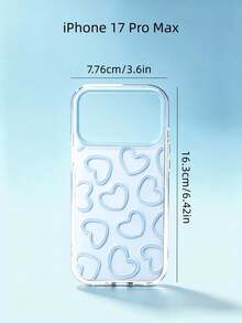 Casing Ponsel Motif Hati Lukisan Minyak Lucu, Pelindung Bodi Penuh, Cangkang Keras, Tahan Guncangan, Tahan Jatuh, Anti Gores, Tahan Lama, Pas Ramping, Potongan Presisi, Bezel Terangkat, Perlindungan Kamera, Nyaman - Biru - View 10