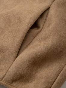 GlowEve Vintage Fashion Comfortable Suede Fleece Jacket Fur One-Piece Short Commute Versatile Outdoor French Street Style Women's Jacket - Khaki - View 8