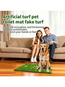 Ultimate Washable Dog Grass Mat - Reusable, Odor-Resistant, Pet Training Artificial Grass, With Anti-Slip Bottom Back. Easy-To-Clean Urine Pad, Suitable For Indoor/Outdoor Use. Grass Leaf Length: Approximately 2 Centimeters. - Multicolor - View 9
