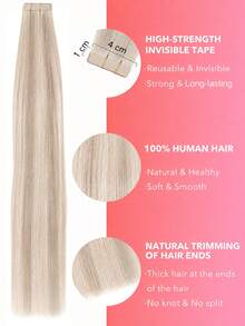 20PCS Straight Tape In Human Hair Extensions 100% Real Remy Human Hair 14-24inches Natural High Quality 50G/Pack For Salon Silky Seamless Invisible PU Tape In Hair Extensions - S17A/60A - View 4