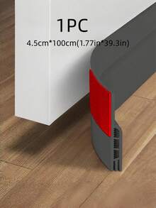 1 PC Waterproof Dustproof Soundproof Windproof Airtight Gap Filler Bottom Sweep Adhesive Trim Fit Door Draft Stopper For Indoor Outdoor Garage Windows Heat Cold Protection Draft Blocker Home Improvement All Season - multicolor - View 6