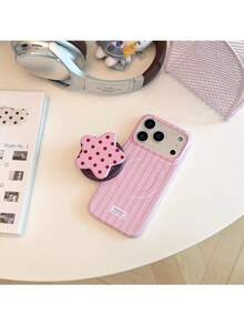 ShellaStory Film Lembut Cocok Untuk Casing Ponsel 17pm Apple 16 Titik Bintang Braket Magnetik 15 Garis Benturan Warna 17 Mode, Personalisasi, Kreativitas, Geometri, Gaya Sederhana, Gaya Benturan Warna, Niche, Gaya Ins - Berwarna merah muda - View 4