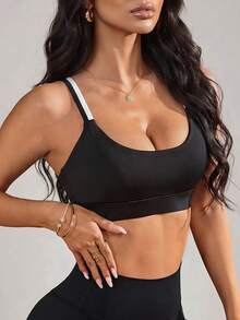 Slayform Slayform Solid Color Bra Shorts Sports Underwear - Multicolor - View 4