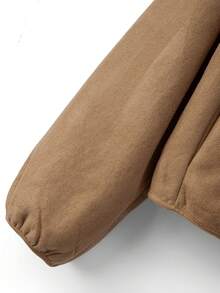 GlowEve Vintage Fashion Comfortable Suede Fleece Jacket Fur One-Piece Short Commute Versatile Outdoor French Street Style Women's Jacket - Khaki - View 7