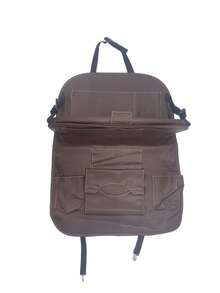 1件裝汽車座椅收納袋 可折疊桌盤附面紙盒/杯架/雨傘架/手機袋/筆電桌與車用餐桌 PU皮革耐磨 - 彩色 - 查看 6