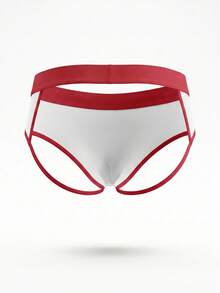 DrisQ DrisQ 誘惑火黑鏤空網眼露背收腰性感男士內褲，1件裝 - 白色 - 查看 4