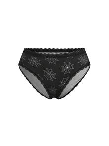 AltBold Set 4 pcs Celana Dalam Wanita Seksi Motif Grafis Y2K Model Segitiga - MultiWarna - View 12