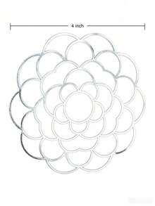 Haus Hana 1pc Foldable Iron Flower Arrangement Helper, Stainless Iron Grid Flower Insert, Vase Divider Fixed Shaping Tool, Home Floral Supplies, Gift For Father's Day & Eid Al-Adha - multicolor - View 12