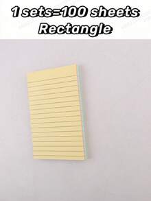 100/200 Sheets Lined Sticky Notes (4 Colors) – Portable Student Note Markers – Self-Adhesive & Easy To Apply – For Office, Home, And School – Available In Large And Small Sizes – Handy Office & Back-To-School Essential - Multicolor - View 10