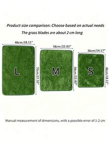 Ultimate Washable Dog Grass Mat - Reusable, Odor-Resistant, Pet Training Artificial Grass, With Anti-Slip Bottom Back. Easy-To-Clean Urine Pad, Suitable For Indoor/Outdoor Use. Grass Leaf Length: Approximately 2 Centimeters. - Multicolor - View 2