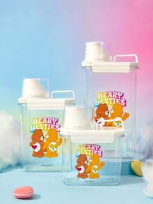 Care Bears X PETSIN 1pc Large Capacity PVC Sealed Moistureproof Dustproof Insectproof Scratch Resistant Lightweight Portable Pet Storage Bucket With Measuring Cup Indoor Outdoor All Season Cat Dog Pet Accessories - one size fits all - View 2
