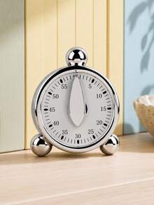 Haus Hana 1pc Mechanical Wind Up Timer, 60 Minute Countdown Clock For Kitchen Cooking, Baking, Studying, Exam Practice, Time Management For Students, Office, Loud Alarm - Multicolor - View 1