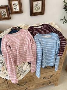 3PCS Tween Girls T-Shirts - Multicolor - View 2