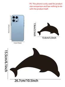 Dolphin Design Three-Dimensional Acrylic Wall Stickers With Strong Self-Adhesive. Easy To Paste On Smooth Walls, Ideal Interior Decor To Upgrade Your Home And Office Space. - one size fits all - View 3