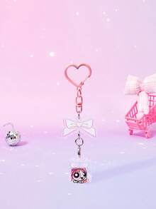 THE POWERPUFF GIRLS X Joivida 可愛卡通鋅合金吊飾，適用於鍵盤、包包、紀念品與收藏品，適合作為禮物，也適用於錢包與書包 - 彩色 - 查看 11