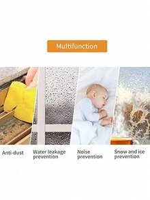 Self Adhesive Door Window Weather Stripping Foam Seal Tape Draft Stopper Soundproof Noise Reduction Windproof Thermal Insulation Flexible Easy Cut Durable Multipurpose Gap Filler All - Multicolor - View 5
