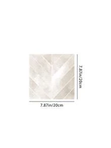 5/30Pcs Self-Adhesive Wall Tiles, Each 7.87in/20cm Inches, 3D Peel And Stick Tile Splashbacks, Waterproof Oil-Proof For Kitchen & Bathroom, Customizable Kitchen Decor - Beige - View 3
