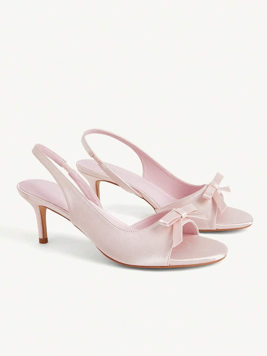 CUCCOO CHICEST Giày sandal cao gót thời trang dành cho nữ, thích hợp mang hàng ngày, giày cưới, giày mùa hè, giày cô dâu. - Hạt cát màu hồng - Xem 1