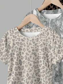 3 piezas de camisetas para niñas preadolescentes - Multicolor - Ver 4