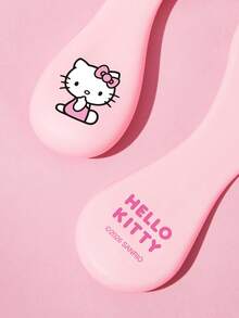 HELLO KITTY AND FRIENDS | SHEIN 2 Pcs Soft  Blue Hair Brush And Comb Set Baby's Soft Spot Protected,Cute Cartoon - Multicolor - View 9