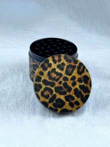 Metal Leopard Print Grinder, 4-Layer Manual Crusher, Grinding Mortar, Herb Grinder, Rolling Tool Accessories - Leopard Print - View 8