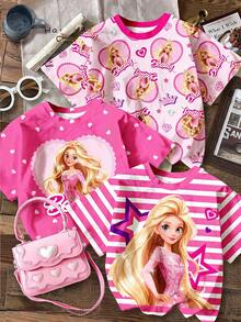 3PCS Young Girls T-Shirts - Multicolor - View 1
