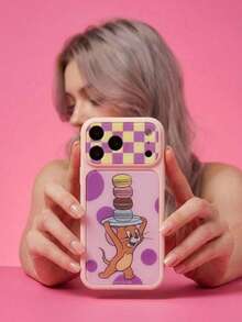 ShellaStory TOM & JERRY X SHEIN A Stylish, High-End Printed Pattern Protective Phone Case Design, Perfect For IPhone – A Cute, Fashionable, And Sophisticated Phone Case. - Multicolor - View 2