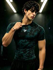 Gym Rark 男士紮染插肩袖短袖休閒健身運動T恤 - 彩色 - 查看 3