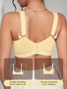 LustreForm Set 3 Buah Bra Wanita Berkawat Kasual Nyaman Minimalis Anti Selip dengan Tali Lebar - MultiWarna - View 2