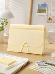 1pc File Storage Box Suitable For Office And Daily Use - Multicolor - View 7
