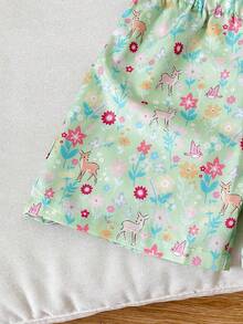 SHEIN 少女夏季柔軟粉色寬鬆背心兩件組 紋理面料 度假休閒日常百搭街頭風 姐妹拍照露營購物旅行穿搭 - 彩色 - 查看 4