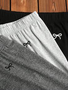 SHEIN 兒童 3件組 青少年女孩內搭褲 - 彩色 - 查看 5
