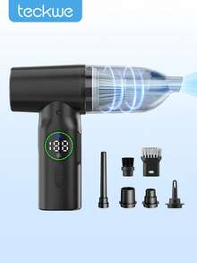 Teckwe Aspiradora de coche multifuncional, ABS, 2000mAh - Aspiradora de coche - Ver 1