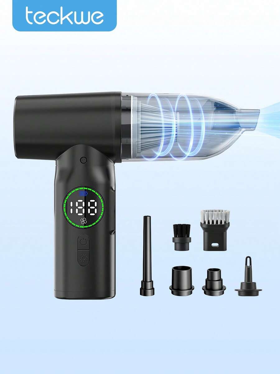 Teckwe Aspiradora de coche multifuncional, ABS, 2000mAh - Aspiradora de coche - Ver 1