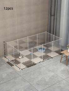 12 Pieces, 14 Pieces Of Pet Cage Mesh Panels - Suitable For Cat Cages, Dog Cages, Hamster Cages, Rabbit Cages - Clear - View 5
