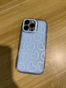 Casing Ponsel Motif Hati Lukisan Minyak Lucu, Pelindung Bodi Penuh, Cangkang Keras, Tahan Guncangan, Tahan Jatuh, Anti Gores, Tahan Lama, Pas Ramping, Potongan Presisi, Bezel Terangkat, Perlindungan Kamera, Nyaman - Biru - View 9